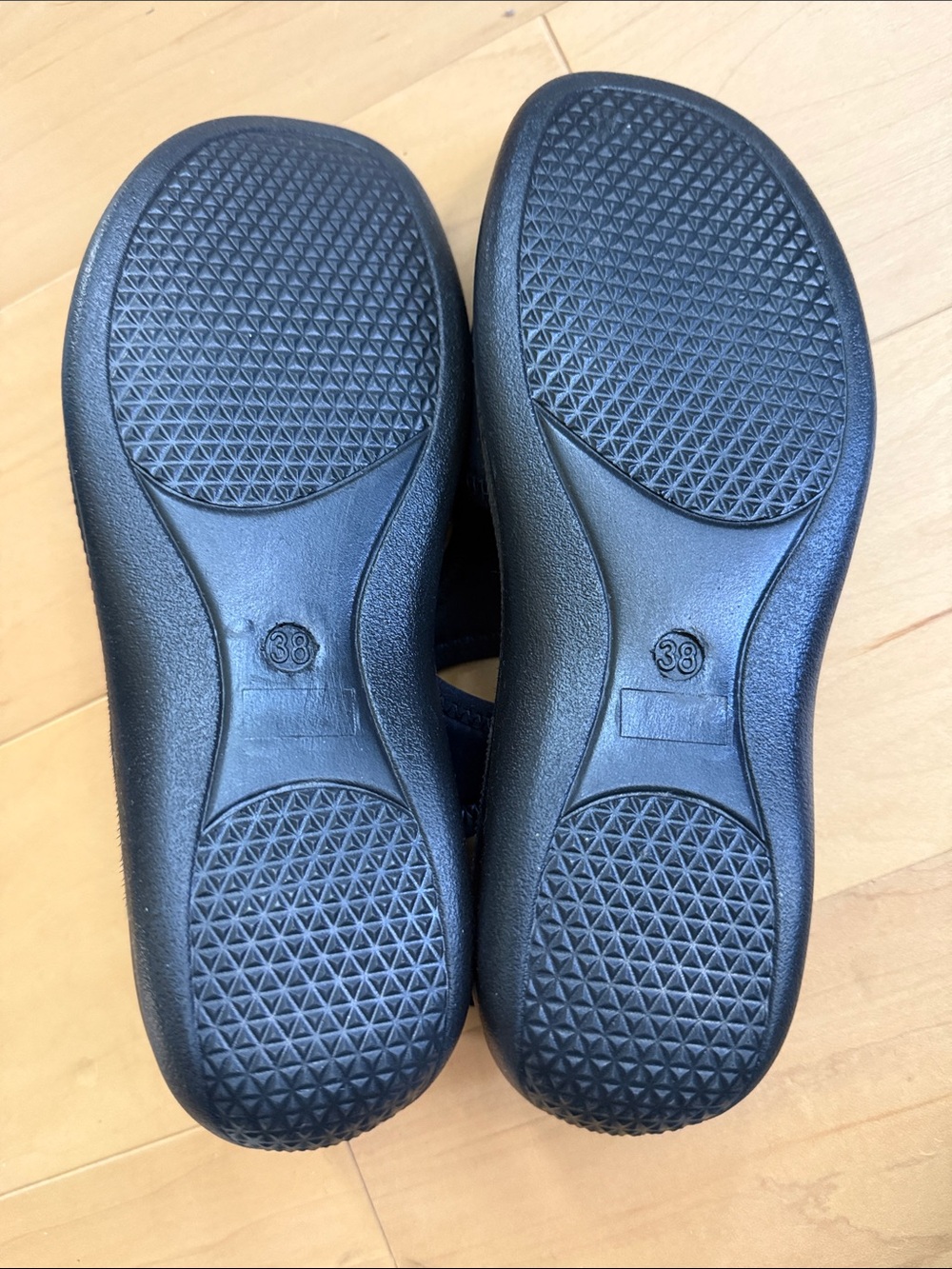 Navy Open-Toe Slingback Sandals - Picture 3 of 3